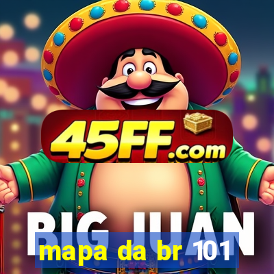 mapa da br 101